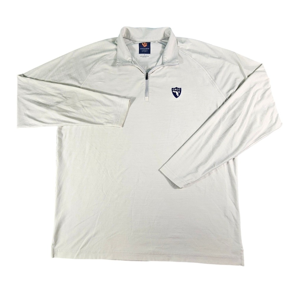 Donald Ross Sportswear Wyatt II Men's M Golf Q-Zip Sport Fit Glacier‎ CRCC Logo